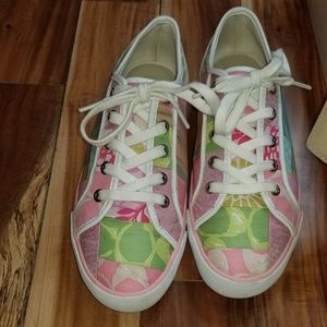 COACH Pastel Patchwork Sneakers